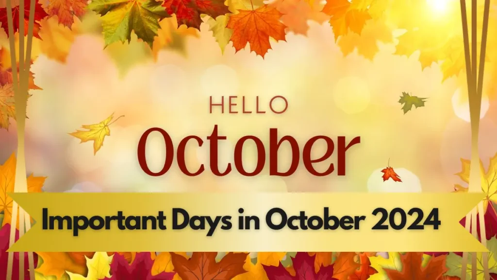 Important Days in October 2024