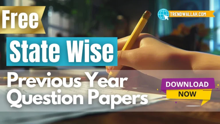 State Wise Previous Year Question Papers