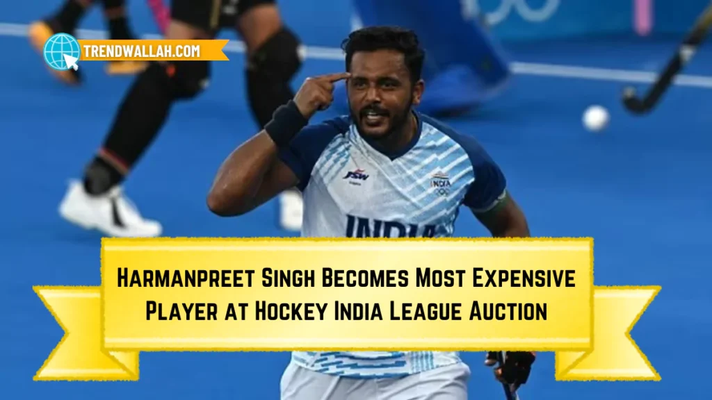 Harmanpreet Singh Becomes Most Expensive Player at Hockey India League Auction