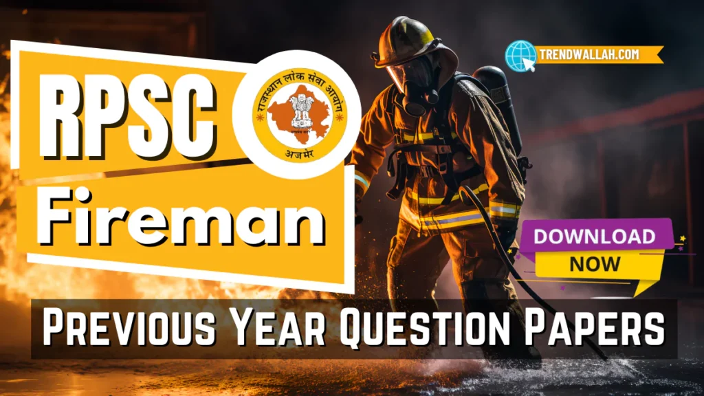 RPSC Fireman Previous Year Question Papers