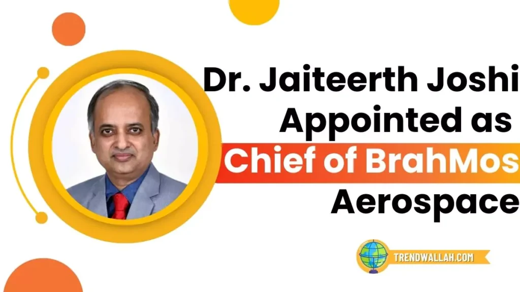 Dr. Jaiteerth Joshi Chief of BrahMos Aerospace